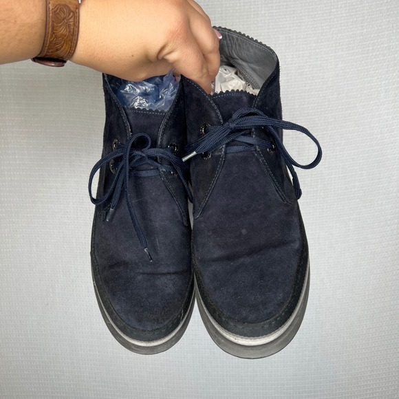 Mens Cesare Paciotti Size 6 - 4US Navy Suede Leather‎ Chukka Desert Ankle Boots main image 6